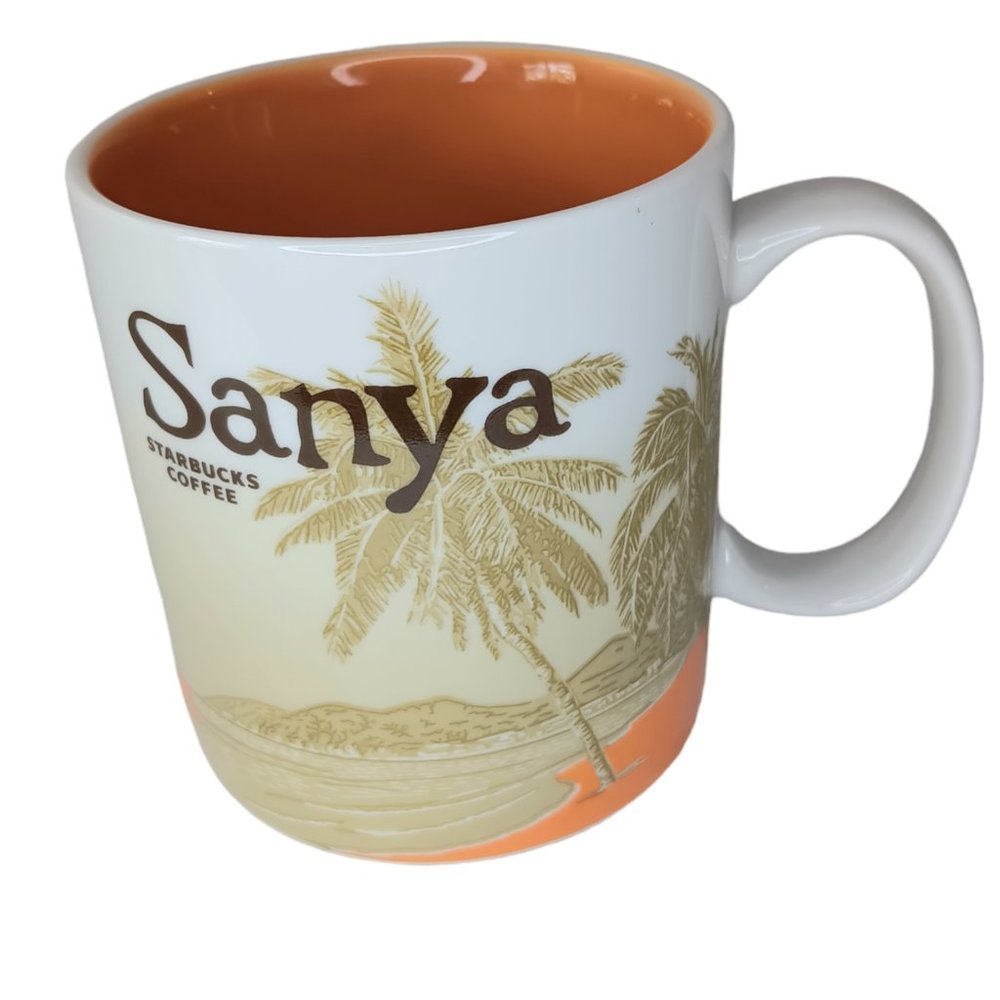 Starbucks Sanya China Mug 2014 Rare Discontinued 16 OZ